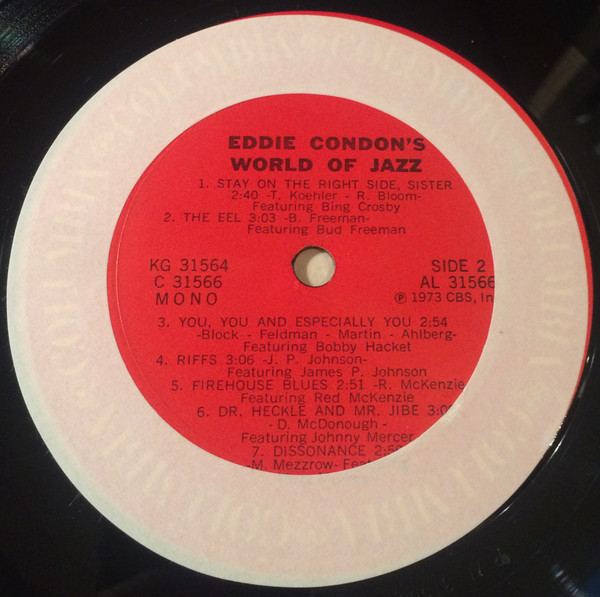 Various - Eddie Condon's World Of Jazz | Columbia (KG 31564) - 3 Various - Eddie Condon's World Of Jazz | Columbia (KG 31564) - 3