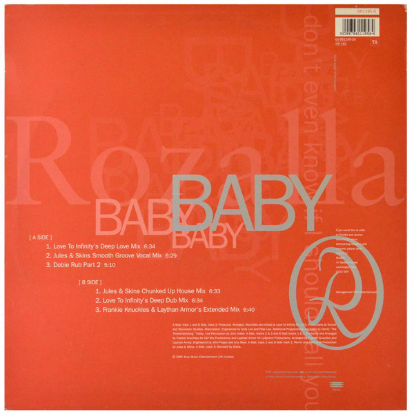 Rozalla - Baby | Epic (661195 6) - 2