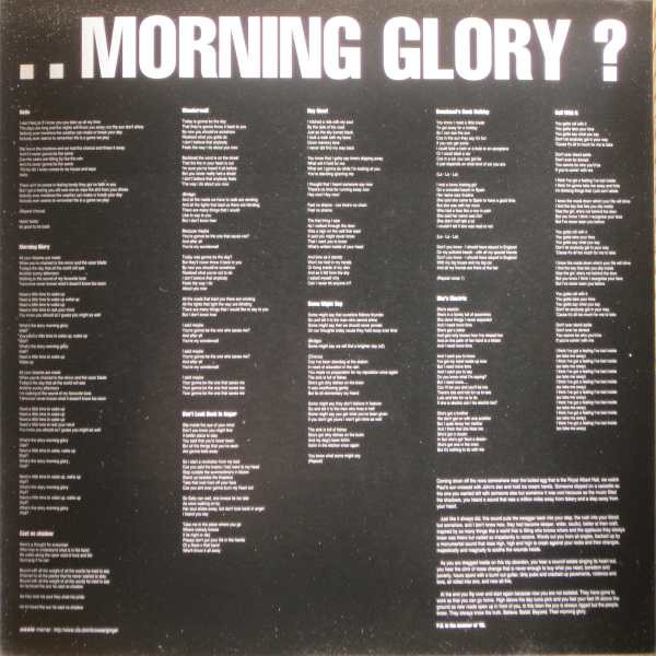 Oasis - (What's The Story) Morning Glory? | Creation Records (CRE LP 189) - 5