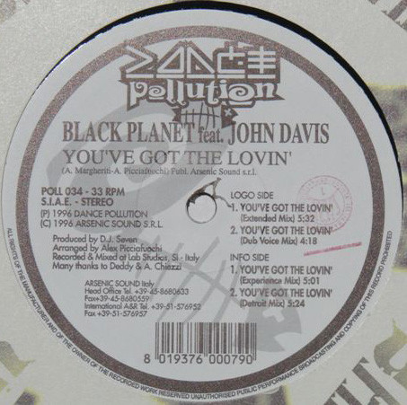 Black Planet Feat. John Davis - You've Got The Lovin' | Dance Pollution (POLL 034) - main