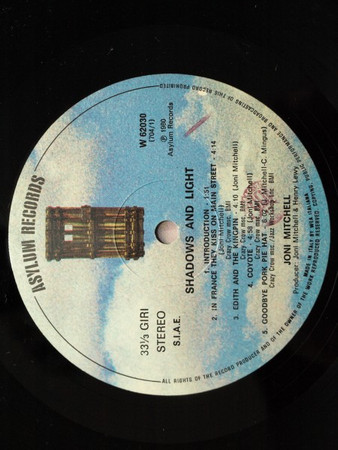 Joni Mitchell - Shadows And Light | Asylum Records (W 62030) - 4