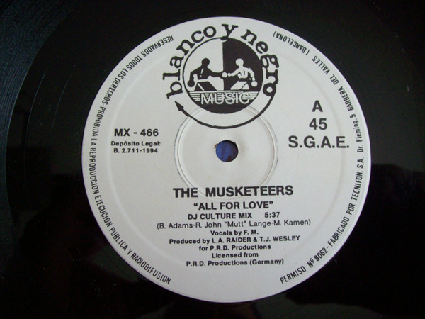 The Musketeers - All For Love | Blanco Y Negro (MX 466) - 4 The Musketeers - All For Love | Blanco Y Negro (MX 466) - 4