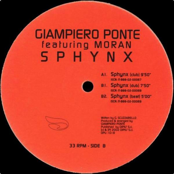 Giampiero Ponte  &  Moran - Sphynx | Dipiù (DPU 1018) - main