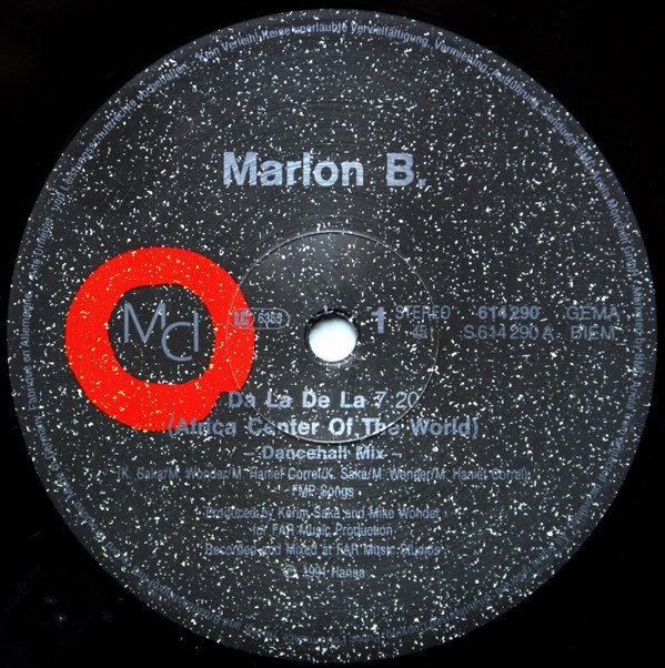 Marlon B - Da La De La (Africa Center Of The World) | Hansa (614 290) - 3
