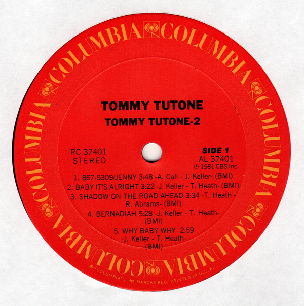 Tommy Tutone - Tommy Tutone-2 | Columbia (RC 37401) - 3