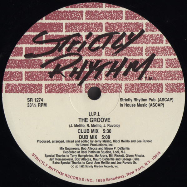 UPI - The Groove / She's A Freak | Strictly Rhythm (SR 1274) - main UPI - The Groove / She's A Freak | Strictly Rhythm (SR 1274) - main