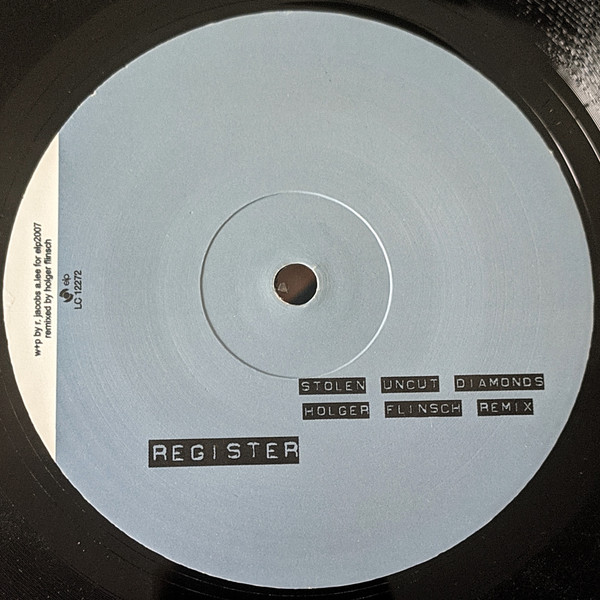 Jacobs-Lee - Stolen Uncut Diamonds | Register (REGISTER 002) - 2 Jacobs-Lee - Stolen Uncut Diamonds | Register (REGISTER 002) - 2