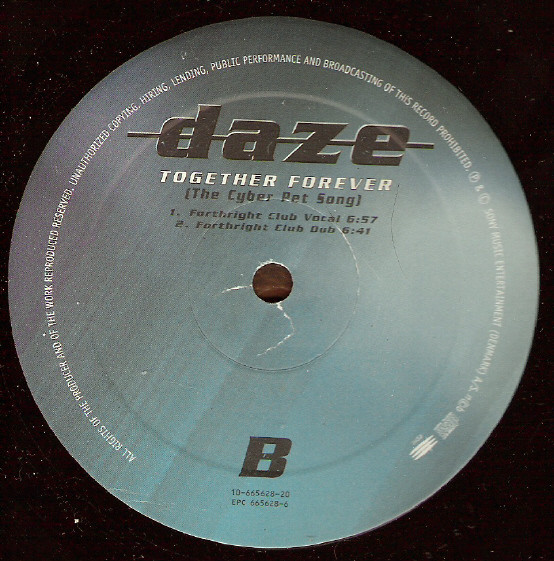 Daze - Together Forever (The Cyber Pet Song) | Epic (EPC 665628 6) - 3