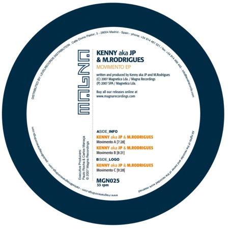 Kenny aka JP & M Rodrigues - Movimento EP | Magna Recordings (MGN025) - main