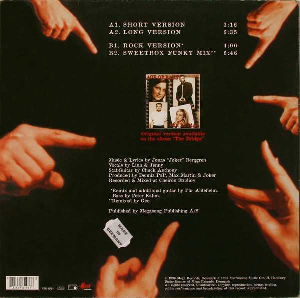 Ace Of Base - Never Gonna Say I'm Sorry | Metronome (576 195-1) - 2 Ace Of Base - Never Gonna Say I'm Sorry | Metronome (576 195-1) - 2