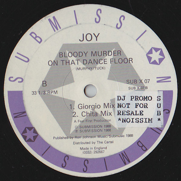 Joy - Bloody Murder On That Dance Floor | Submission (SUB X 07) - 2 Joy - Bloody Murder On That Dance Floor | Submission (SUB X 07) - 2