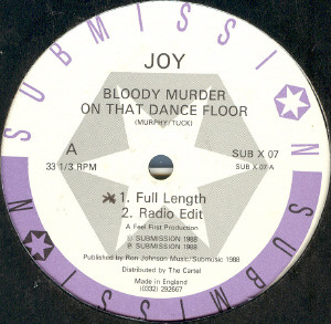 Joy - Bloody Murder On That Dance Floor | Submission (SUB X 07) - main Joy - Bloody Murder On That Dance Floor | Submission (SUB X 07) - main