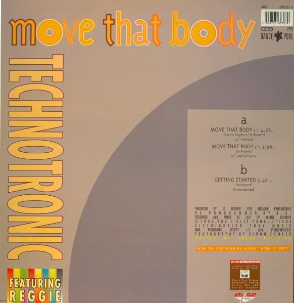 Technotronic & Reggie - Move That Body | ARS/Clip Records (656837 6) - 2 Technotronic & Reggie - Move That Body | ARS/Clip Records (656837 6) - 2
