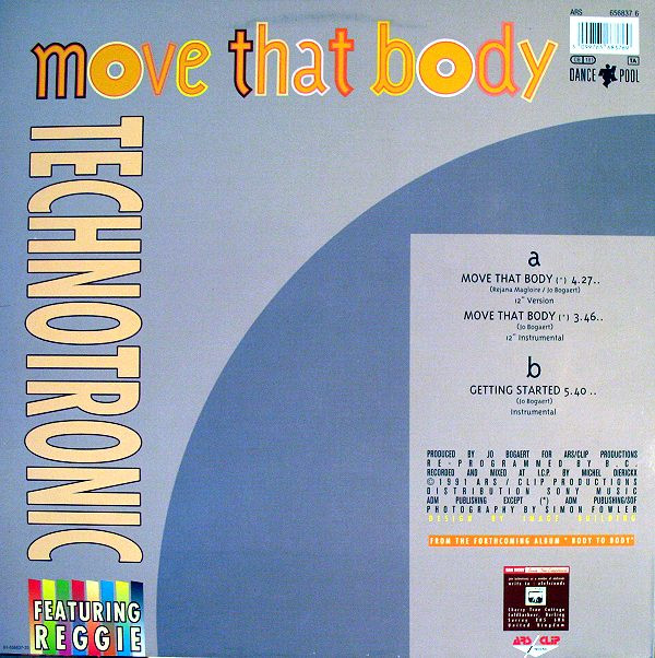 Technotronic & Reggie - Move That Body | ARS/Clip Records (656837 6) - 3 Technotronic & Reggie - Move That Body | ARS/Clip Records (656837 6) - 3