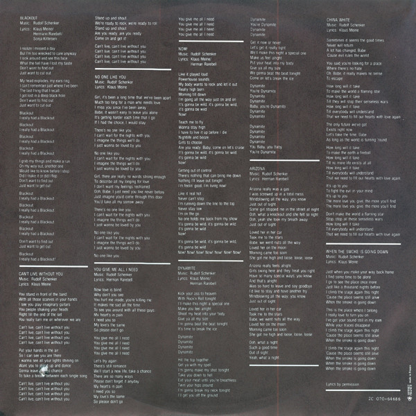 Scorpions - Blackout | Harvest (2C 070-64686) - 3