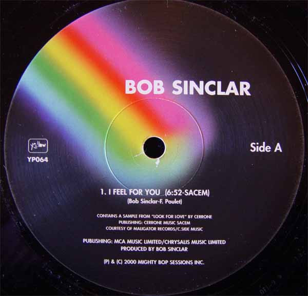 Bob Sinclar - I Feel For You | Yellow Productions (YP064) - 3 Bob Sinclar - I Feel For You | Yellow Productions (YP064) - 3