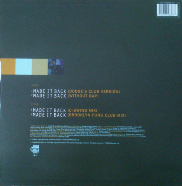 Beverley Knight - Made It Back | Rhythm Series (7243 8 85636 6 6) - 2