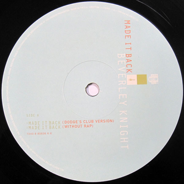 Beverley Knight - Made It Back | Rhythm Series (7243 8 85636 6 6) - 3
