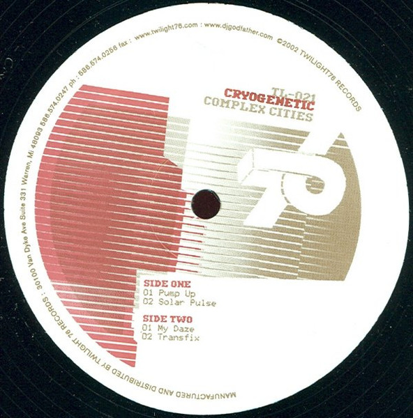 Cryogenetic - Complex Cities | Twilight 76 Records (TL-021) - main