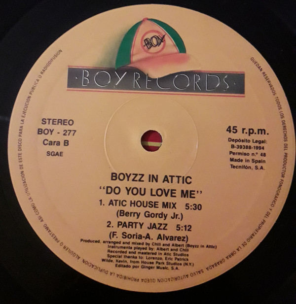 Boyzz In Attic - Do You Love Me | Boy Records (BOY-277) - 4