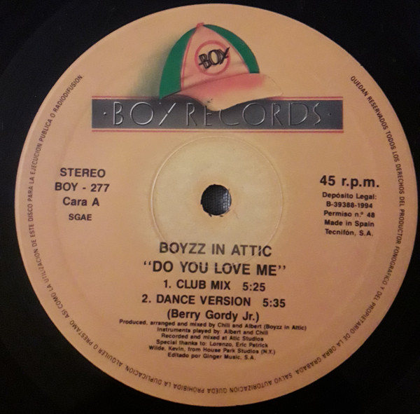 Boyzz In Attic - Do You Love Me | Boy Records (BOY-277) - 3