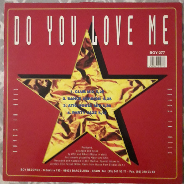 Boyzz In Attic - Do You Love Me | Boy Records (BOY-277) - 2