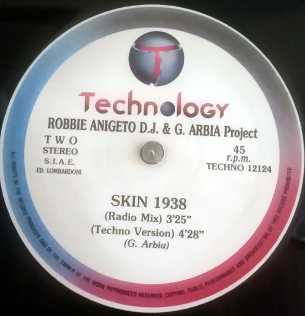Robbie Anigeto D.J. & G. Arbia Project - Skin 1938 | Technology (TECHNO 12124) - 2