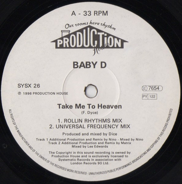 Baby D - Take Me To Heaven | Systematic (SYSX 26) - 2