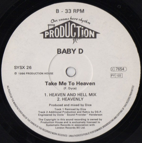 Baby D - Take Me To Heaven | Systematic (SYSX 26) - 3