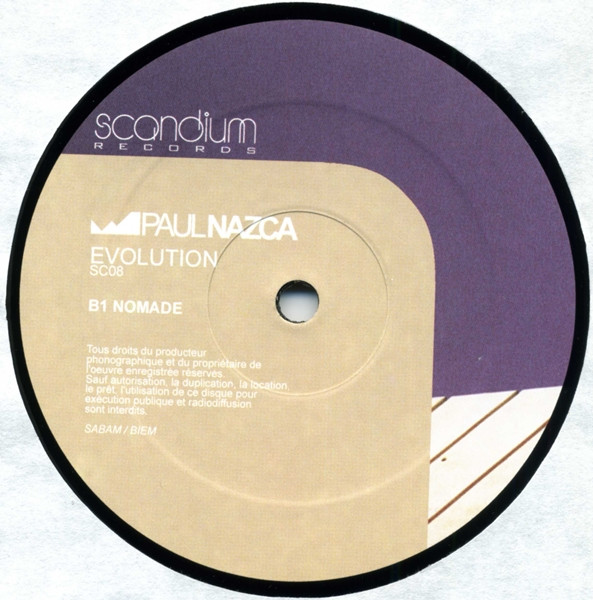 Paul Nazca - Evolution | Scandium Records (SC 08) - 3