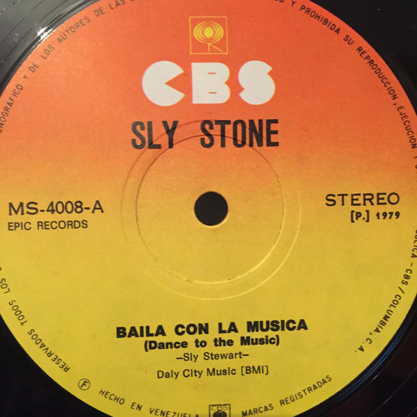 Sly Stone - Dance To The Music / Sing A Simple Song | CBS (MS-4008) - main