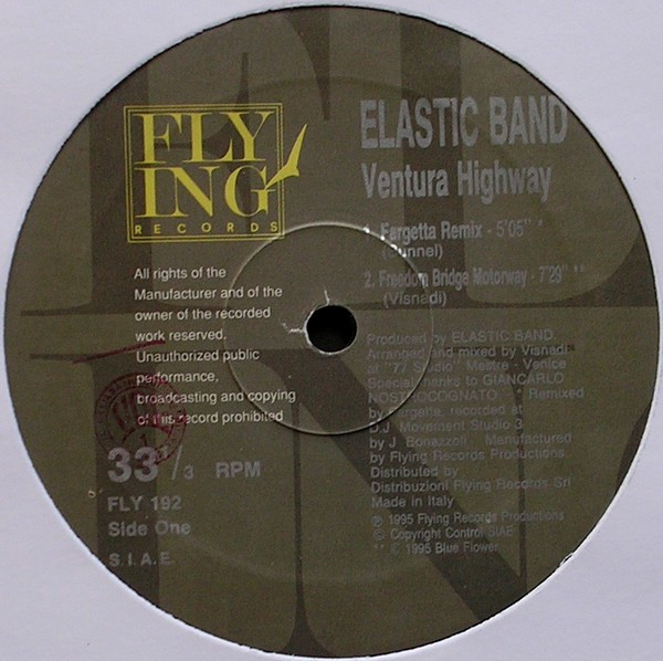 Elastic Band - Ventura Highway | Flying Records (FLY 192) - 4 Elastic Band - Ventura Highway | Flying Records (FLY 192) - 4