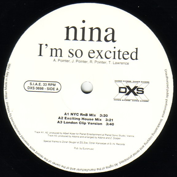 Nina Badrić - I'm So Excited | Dance Excess (DXS 0698) - 3 Nina Badrić - I'm So Excited | Dance Excess (DXS 0698) - 3