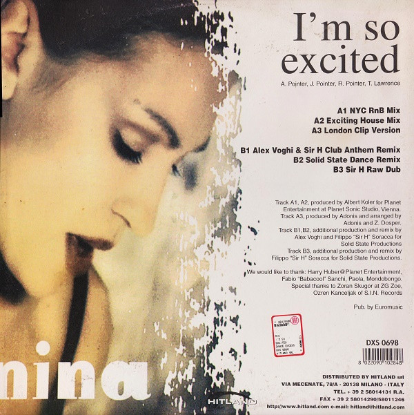 Nina Badrić - I'm So Excited | Dance Excess (DXS 0698) - 2 Nina Badrić - I'm So Excited | Dance Excess (DXS 0698) - 2