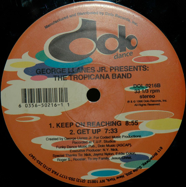 George Llanes Jr. Presents: The Tropicana Band - Welcome To The Disco | Dolo Dance (DOL 0216) - 2 George Llanes Jr. Presents: The Tropicana Band - Welcome To The Disco | Dolo Dance (DOL 0216) - 2