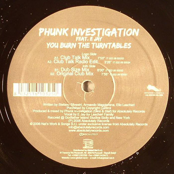 Phunk Investigation Feat. E Jay - You Burn The Turntables | Net's Work International (NWI 098 Mix) - main Phunk Investigation Feat. E Jay - You Burn The Turntables | Net's Work International (NWI 098 Mix) - main