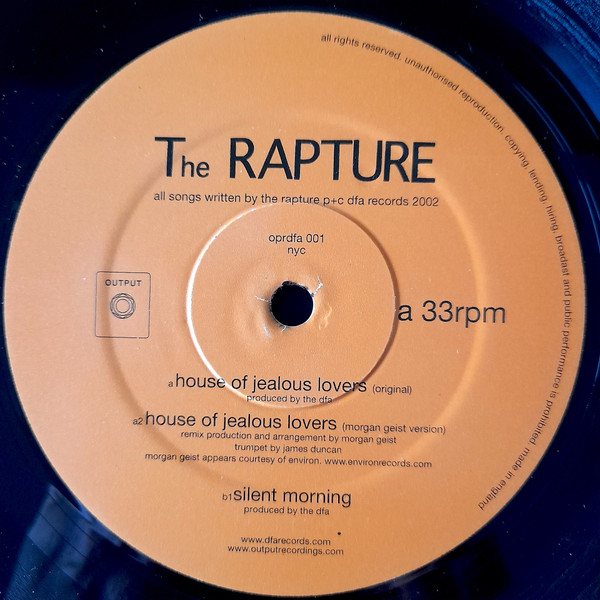 The Rapture - House Of Jealous Lovers | Output (OPRDFA001) - 3