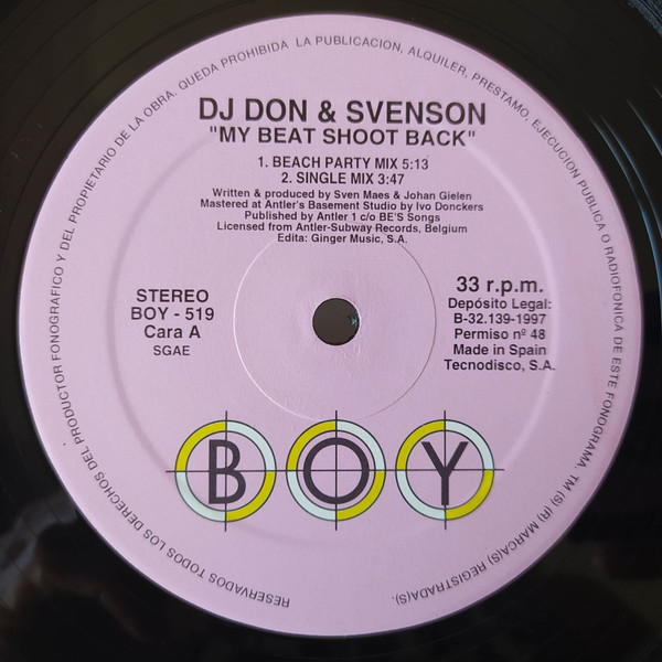 DJ Don & Svenson - My Beat Shoot Back | Boy Records (BOY-519) - 2