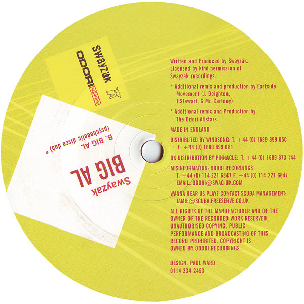 Swayzak - Big Al | Odori (ODORI010) - 2