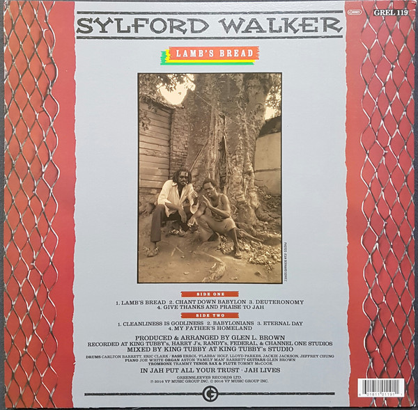 Sylford Walker - Lamb's Bread | Greensleeves Records (GREL 119) - 2 Sylford Walker - Lamb's Bread | Greensleeves Records (GREL 119) - 2