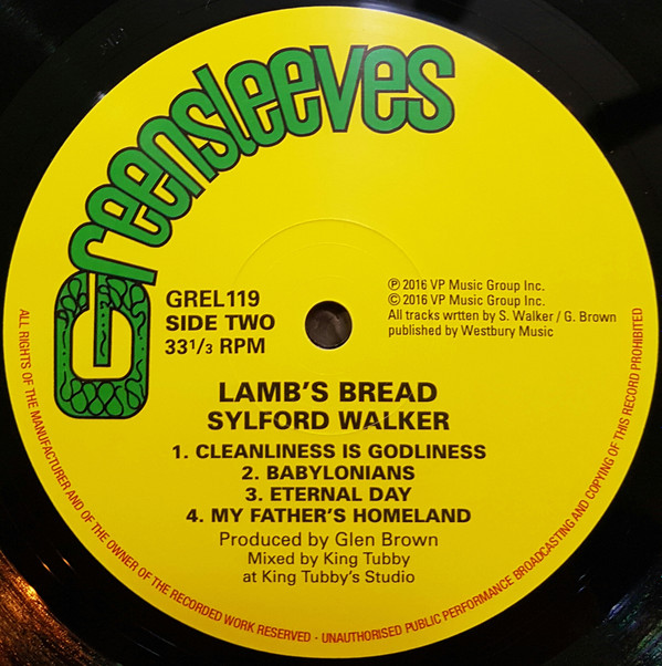 Sylford Walker - Lamb's Bread | Greensleeves Records (GREL 119) - 4 Sylford Walker - Lamb's Bread | Greensleeves Records (GREL 119) - 4