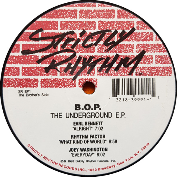 B.O.P. - The Underground E.P. | Strictly Rhythm (SR EP1) - 3