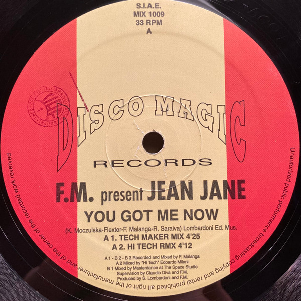F.M. & Jean Jane - You Got Me Now | Discomagic Records (MIX 1009) - 2 F.M. & Jean Jane - You Got Me Now | Discomagic Records (MIX 1009) - 2