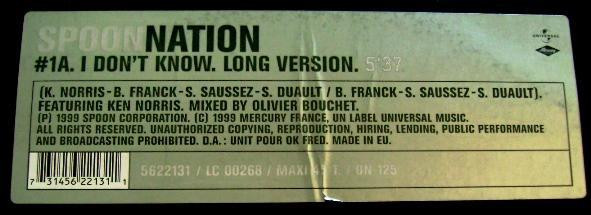 Spoon Nation - I Don't Know | Mercury (5622131)