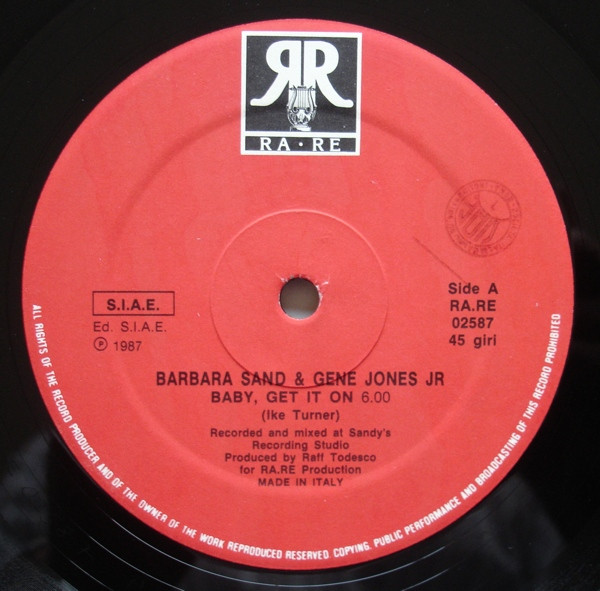 Barbara Sand & Gene Jones Jr. - Baby Get It On / Inside Your Love | RA - RE Productions (RA.RE 02587) - 3 Barbara Sand & Gene Jones Jr. - Baby Get It On / Inside Your Love | RA - RE Productions (RA.RE 02587) - 3