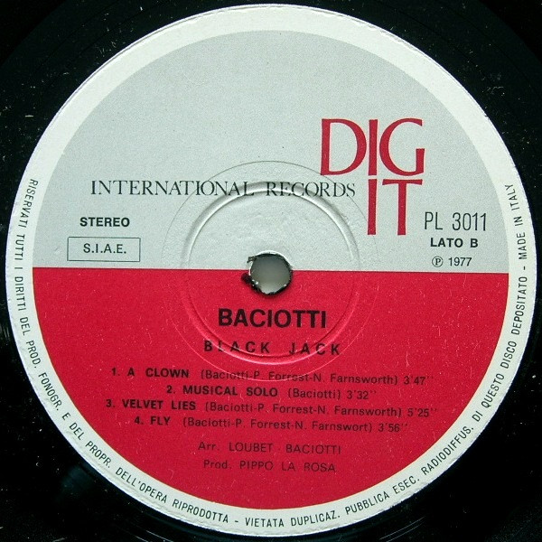 Baciotti - Black Jack | Dig-It International Records (PL 3011) - 4 Baciotti - Black Jack | Dig-It International Records (PL 3011) - 4