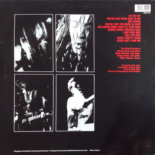 Primal Scream - Primal Scream | Creation Records (CRELP 054) - 2