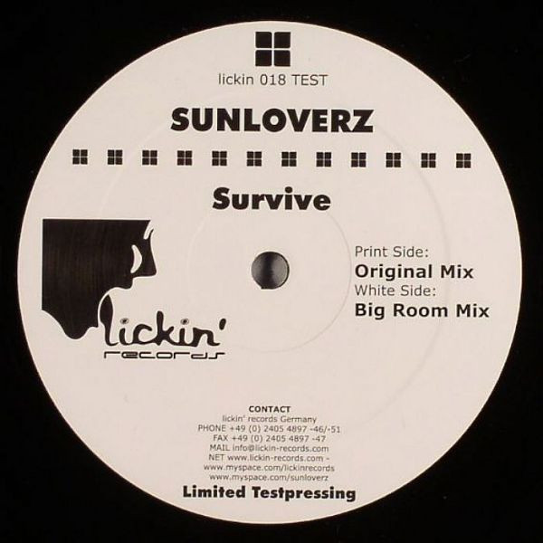 Sunloverz Feat. Nicole Tyler - Survive | Lickin' Records (lickin 018 TEST) - main Sunloverz Feat. Nicole Tyler - Survive | Lickin' Records (lickin 018 TEST) - main