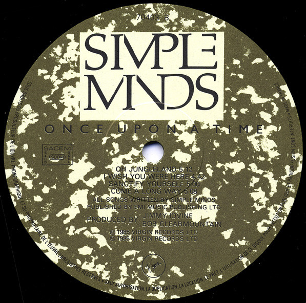 Simple Minds - Once Upon A Time | Virgin (70403) - 4 Simple Minds - Once Upon A Time | Virgin (70403) - 4
