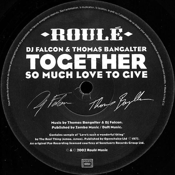 Together - So Much Love To Give (12") [Vinyl] | Roulé (TOGETHER 2) - 3